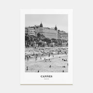 Cannes Portrait B&W Poster