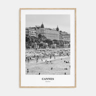 Cannes Portrait B&W Poster