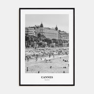 Cannes Portrait B&W Poster