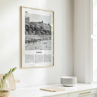 Cannes Print Black and White, Cannes Wall Art, Cannes Poster, Cannes Photo, France, Canas, Alpes-Côte d'Azur, French Riviera, Europe