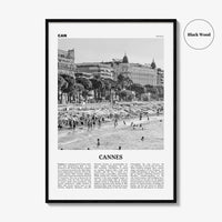 Cannes Print Black and White, Cannes Wall Art, Cannes Poster, Cannes Photo, France, Canas, Alpes-Côte d'Azur, French Riviera, Europe
