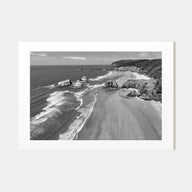 Cannon Beach Landscape B&W Poster