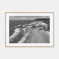 Cannon Beach Landscape B&W Poster