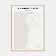 Cannon Beach Map Portrait Poster