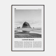Cannon Beach Travel B&W Poster
