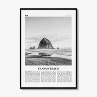 Cannon Beach Print Black and White, Cannon Beach Wall Art, Cannon Beach Poster, Cannon Beach Photo, Cannon Beach Wall Décor, Oregon, USA