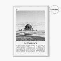 Cannon Beach Print Black and White, Cannon Beach Wall Art, Cannon Beach Poster, Cannon Beach Photo, Cannon Beach Wall Décor, Oregon, USA
