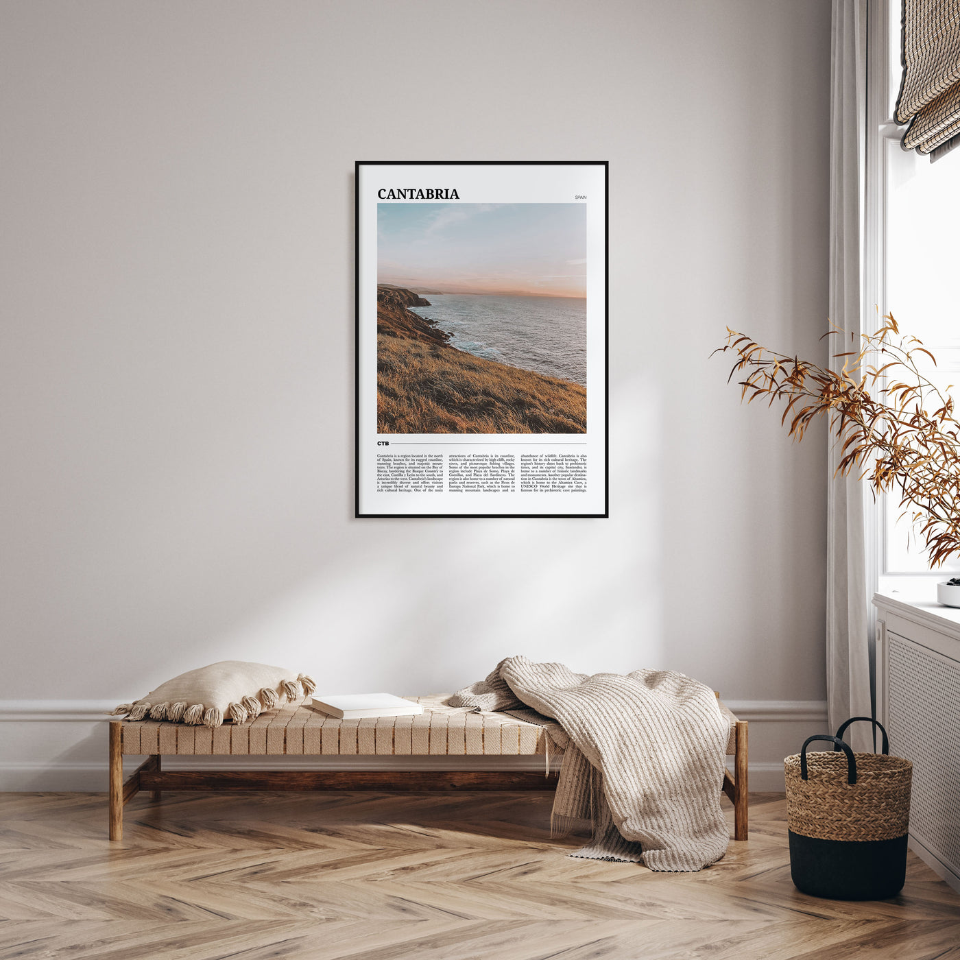 Cantabria Travel Color Poster