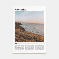 Cantabria Travel Color Poster