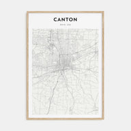 Canton Map Portrait Poster