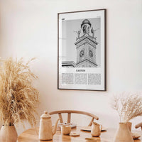 Canton Print Black and White, Canton Wall Art, Canton Poster, Canton Photo, Canton Wall Décor, Ohio, USA, United States