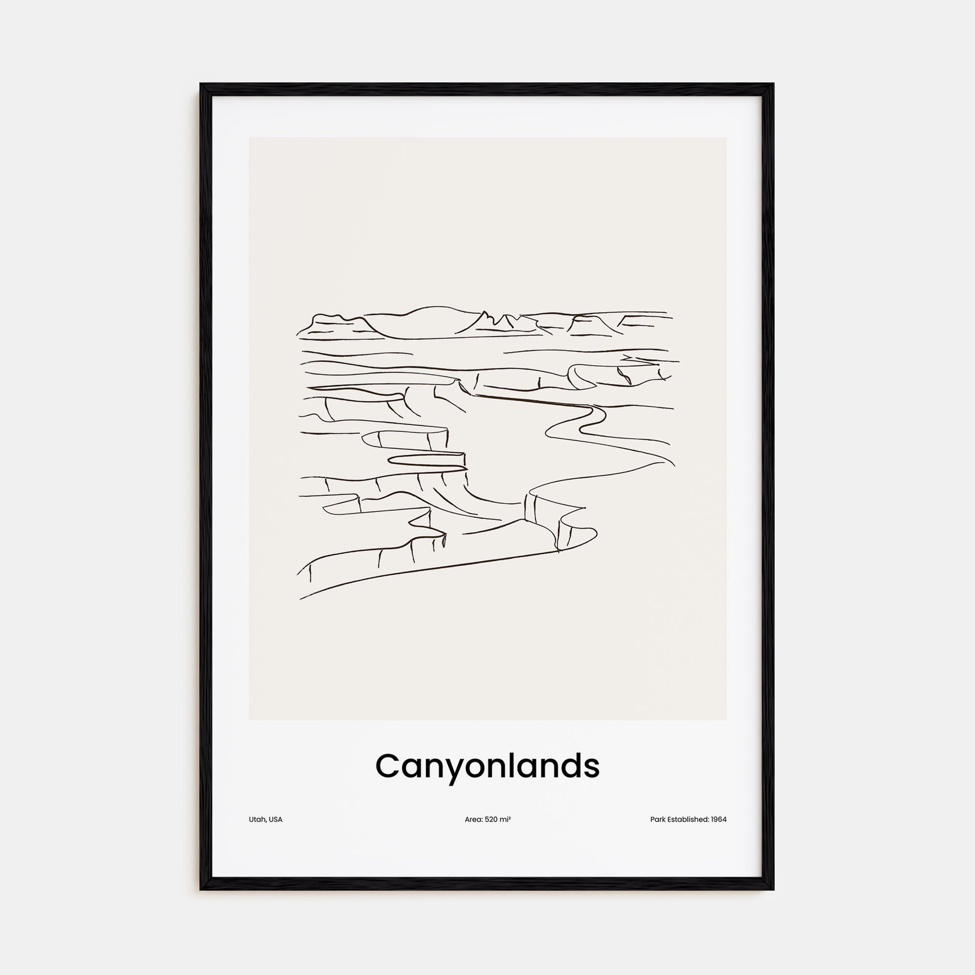 Canyonlands National Park Drawn Poster