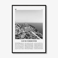 Cap de Formentor Print Black and White, Cap de Formentor Wall Art, Cap de Formentor Poster, Cap de Formentor Photo, Formentor Wall Décor