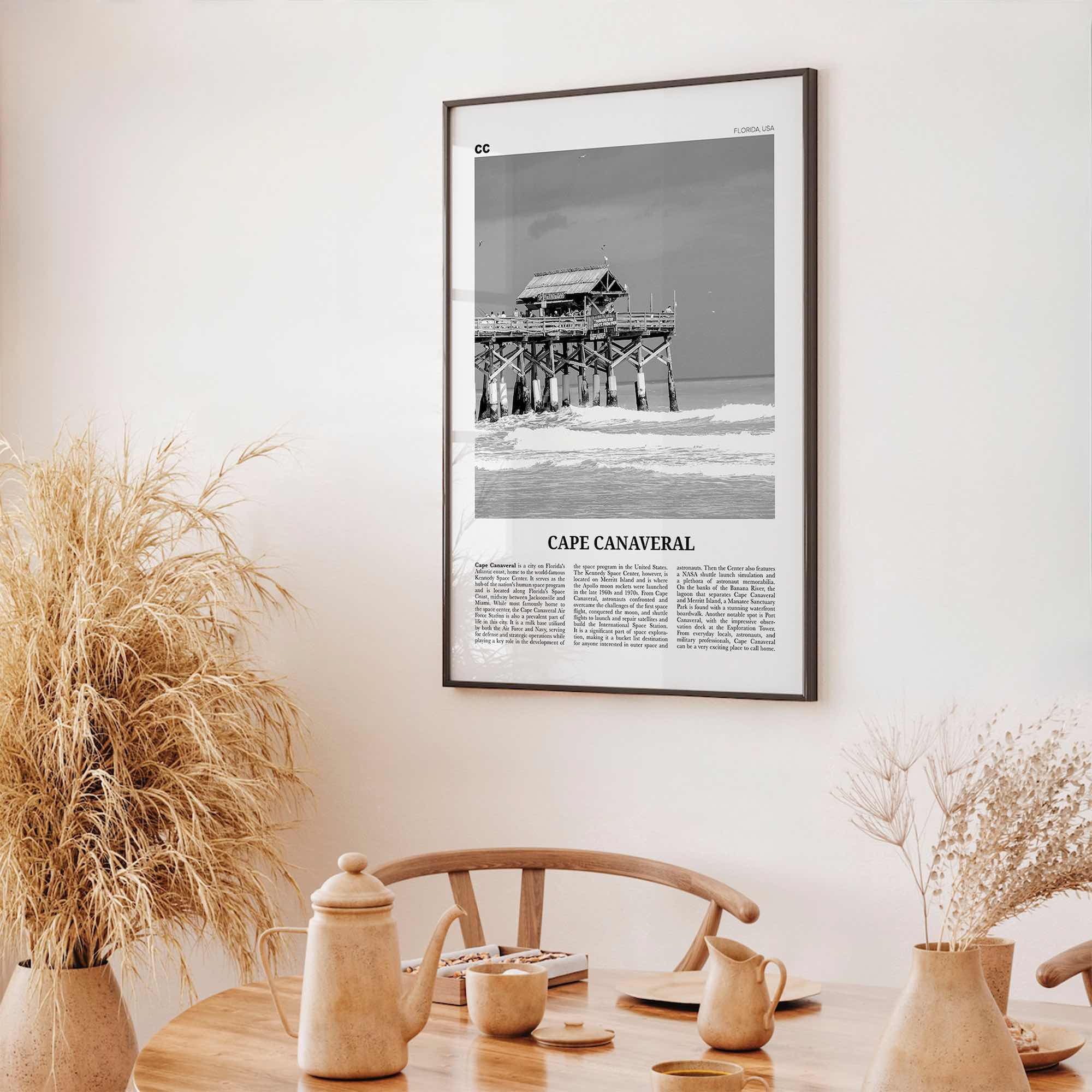 Cape Canaveral Print Black and White, Cape Canaveral Art, Cape Canaveral Poster, Cape Canaveral Photo, Cape Canaveral Décor, Cape Canaveral