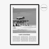 Cape Canaveral Print Black and White, Cape Canaveral Art, Cape Canaveral Poster, Cape Canaveral Photo, Cape Canaveral Décor, Cape Canaveral