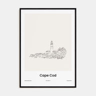 Cape Cod Drawn Poster