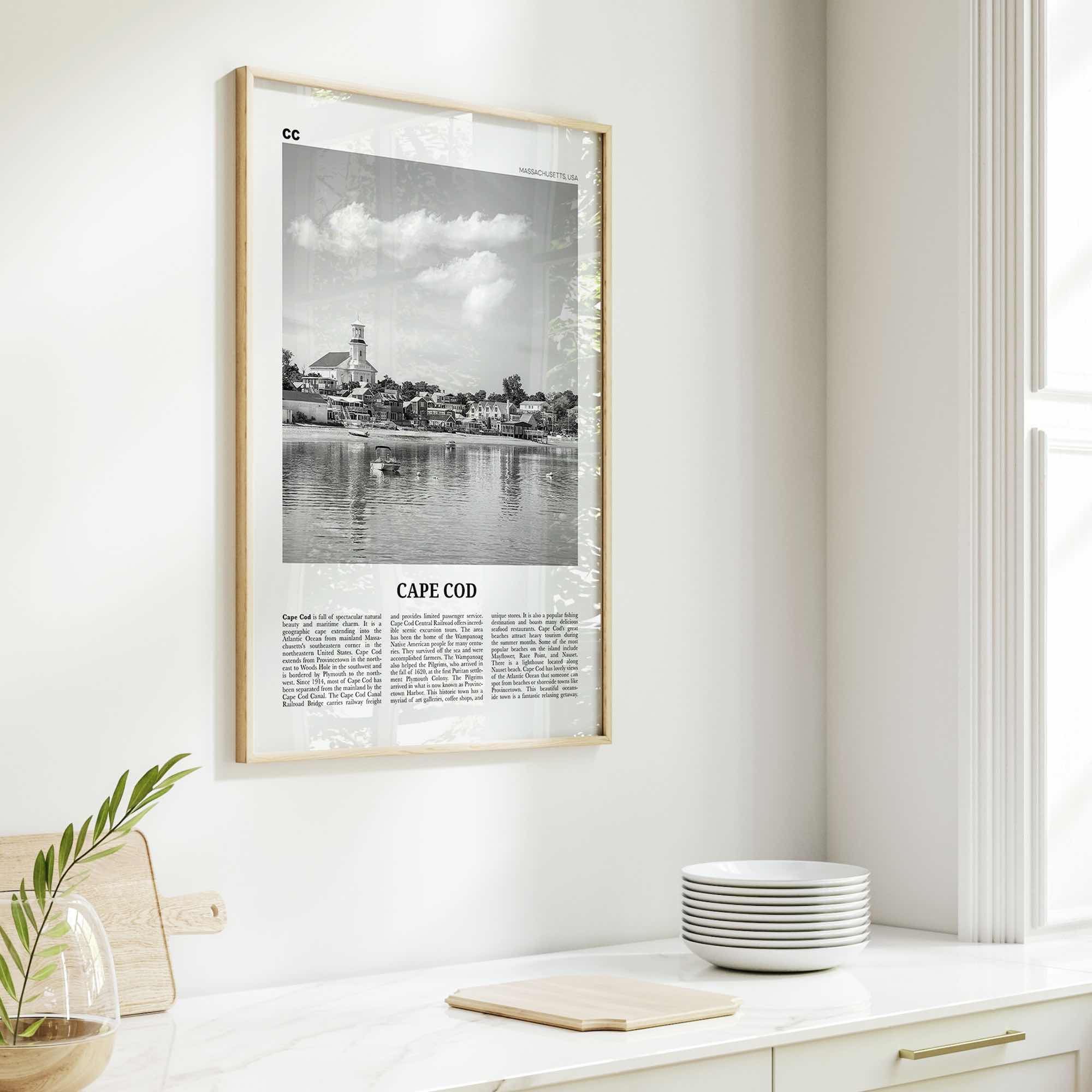 Cape Cod Print Black and White No 1, Cape Cod Wall Art, Cape Cod Poster, Cape Cod Photo, Massachusetts, USA, United States, North America