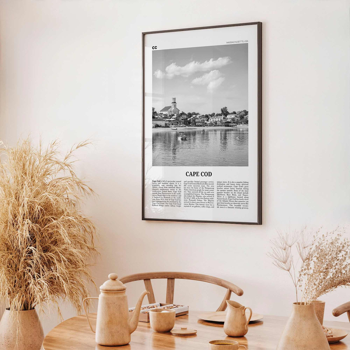 Cape Cod Print Black and White No 1, Cape Cod Wall Art, Cape Cod Poster, Cape Cod Photo, Massachusetts, USA, United States, North America