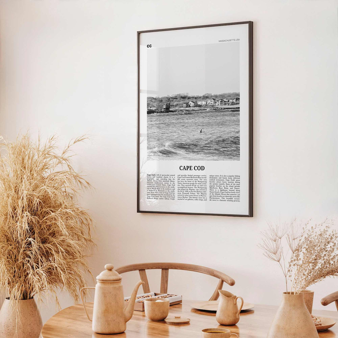Cape Cod Print Black and White No 2, Cape Cod Wall Art, Cape Cod Poster, Cape Cod Photo, Massachusetts, USA, United States, North America