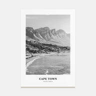 Cape Town Portrait B&W No 1 Poster