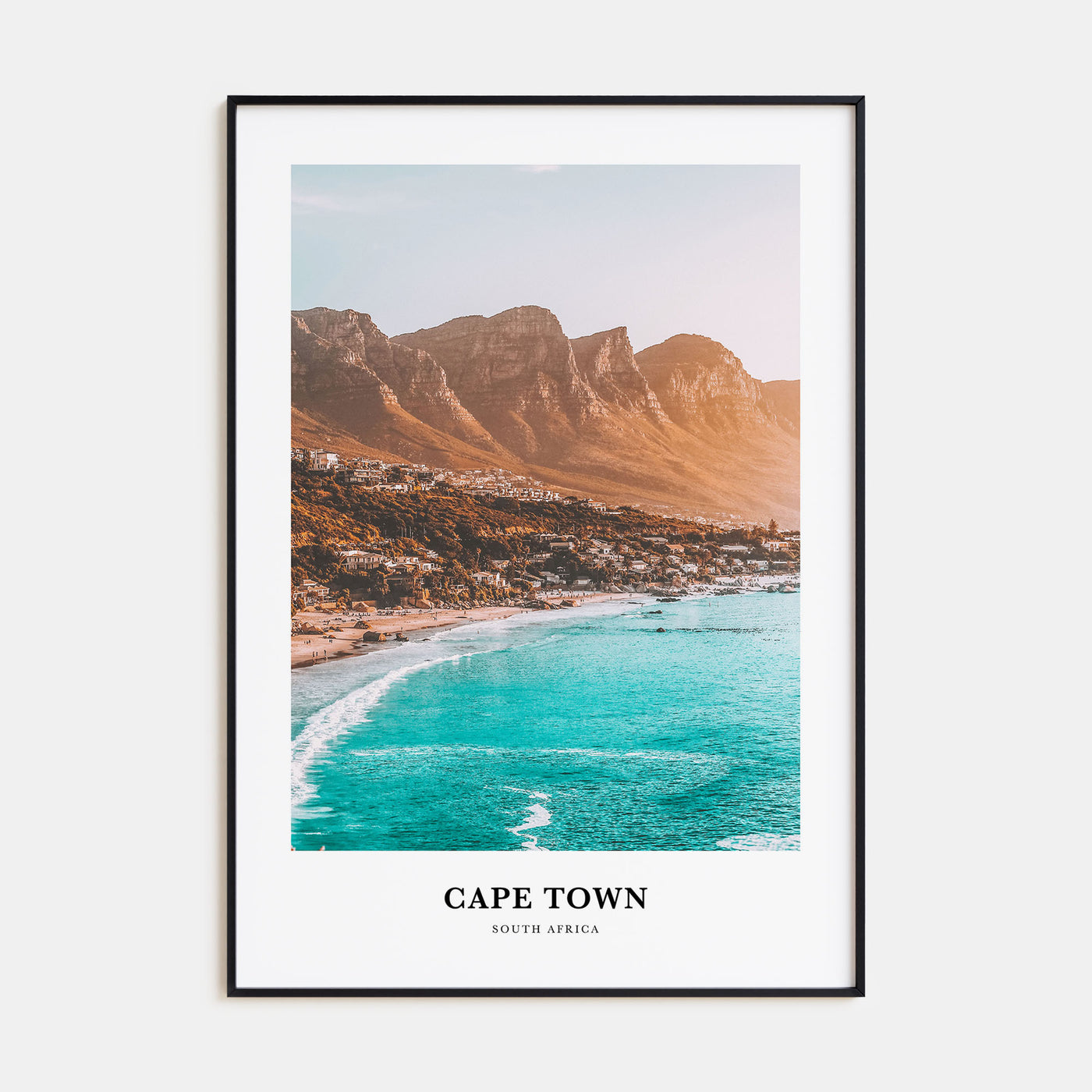 Cape Town Portrait Color Poster