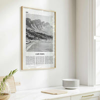 Cape Town Print Black and White No 1, Cape Town Wall Art, Cape Town Poster, Cape Town Photo, Cape Town Wall Decor, South Africa