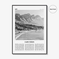 Cape Town Print Black and White No 1, Cape Town Wall Art, Cape Town Poster, Cape Town Photo, Cape Town Wall Decor, South Africa
