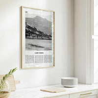 Cape Town Print Black and White No 2, Cape Town Wall Art, Cape Town Poster, Cape Town Photo, Cape Town Wall Decor, South Africa