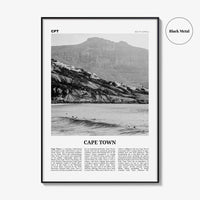 Cape Town Print Black and White No 2, Cape Town Wall Art, Cape Town Poster, Cape Town Photo, Cape Town Wall Decor, South Africa