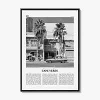 Cape Verde Print Black and White No 2, Cape Verde Wall Art, Cape Verde Poster, Cape Verde Photo, Praia, Cabo Verde, Kabu Verdi, Portugal