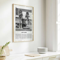 Cape Verde Print Black and White No 2, Cape Verde Wall Art, Cape Verde Poster, Cape Verde Photo, Praia, Cabo Verde, Kabu Verdi, Portugal