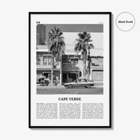 Cape Verde Print Black and White No 2, Cape Verde Wall Art, Cape Verde Poster, Cape Verde Photo, Praia, Cabo Verde, Kabu Verdi, Portugal