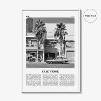 Cape Verde Print Black and White No 2, Cape Verde Wall Art, Cape Verde Poster, Cape Verde Photo, Praia, Cabo Verde, Kabu Verdi, Portugal