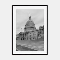Capitol Hill Photo B&W Poster