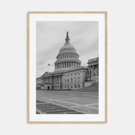 Capitol Hill Photo B&W Poster