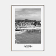 Capitola Portrait B&W Poster