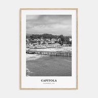 Capitola Portrait B&W Poster