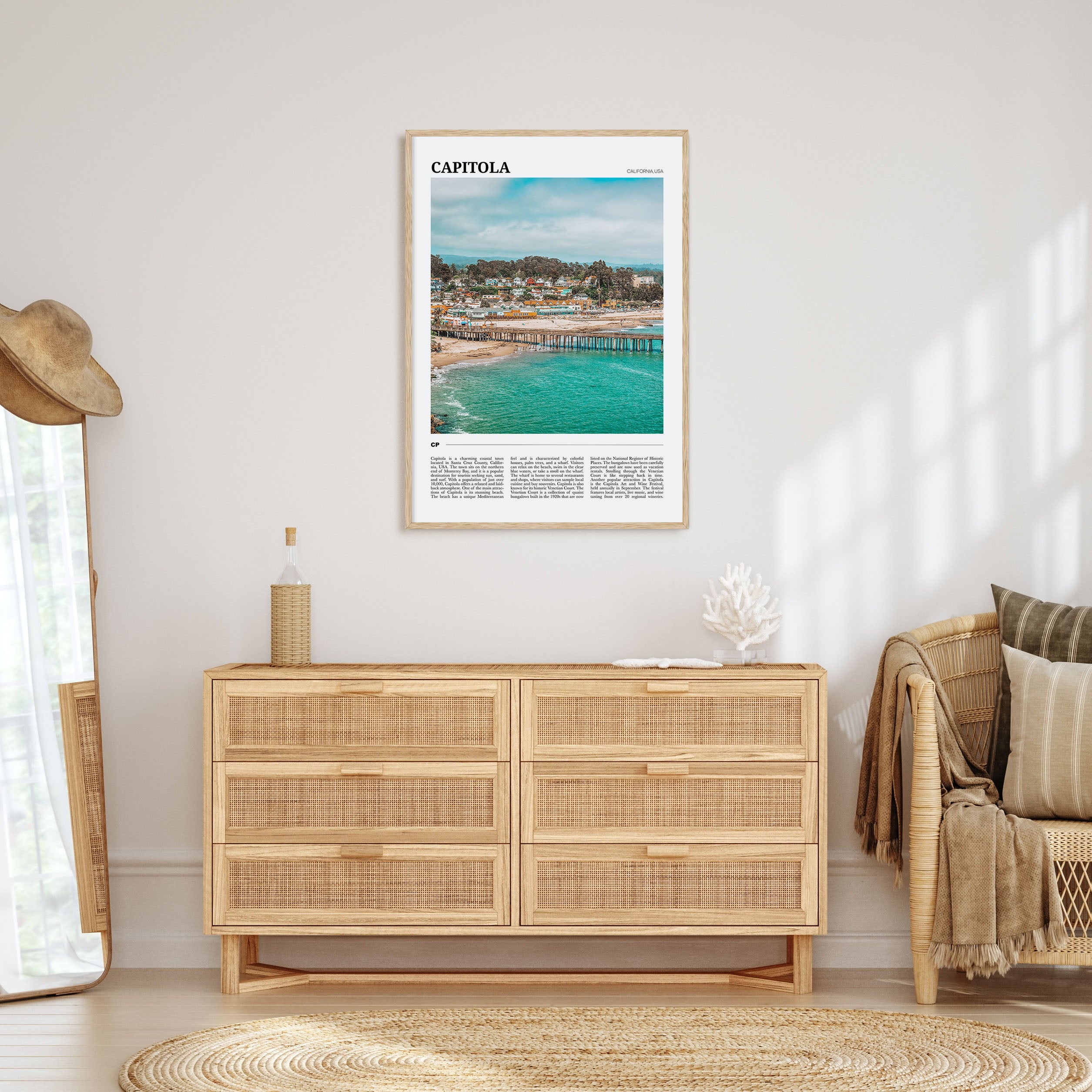 Capitola Travel Color Poster