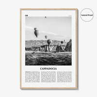 Cappadocia Print Black and White, Cappadocia Wall Art, Cappadocia Poster, Cappadocia Photo, Cappadocia Wall Décor, Cappadocia Map, Turkey