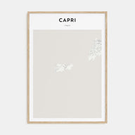 Capri Map Portrait Poster