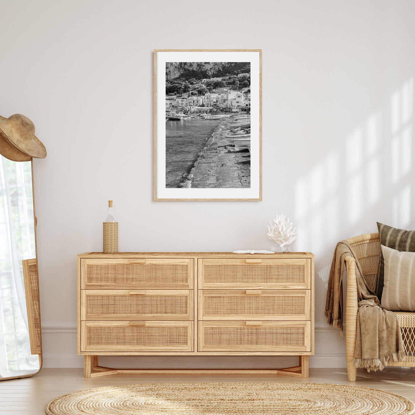 Capri Photo B&W Poster