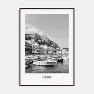 Capri Portrait B&W Poster