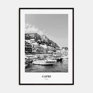 Capri Portrait B&W Poster