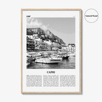 Capri Print Black and White, Capri Wall Art, Capri Poster, Capri Photo, Capri Wall Decor, Italy, Naples, Campania, Italia, Europe