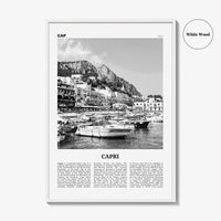 Capri Print Black and White, Capri Wall Art, Capri Poster, Capri Photo, Capri Wall Decor, Italy, Naples, Campania, Italia, Europe