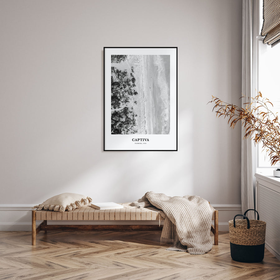 Captiva Portrait B&W No 1 Poster