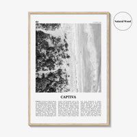 Captiva Print Black and White No 1, Captiva Island Wall Art, Captiva Island Poster, Captiva Island Photo, Florida, USA, United States