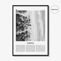 Captiva Print Black and White No 1, Captiva Island Wall Art, Captiva Island Poster, Captiva Island Photo, Florida, USA, United States