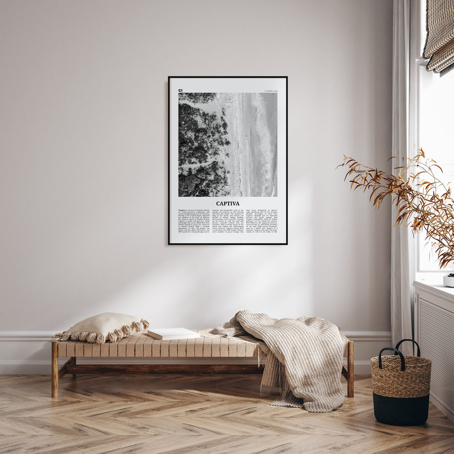 Captiva Travel B&W No 1 Poster