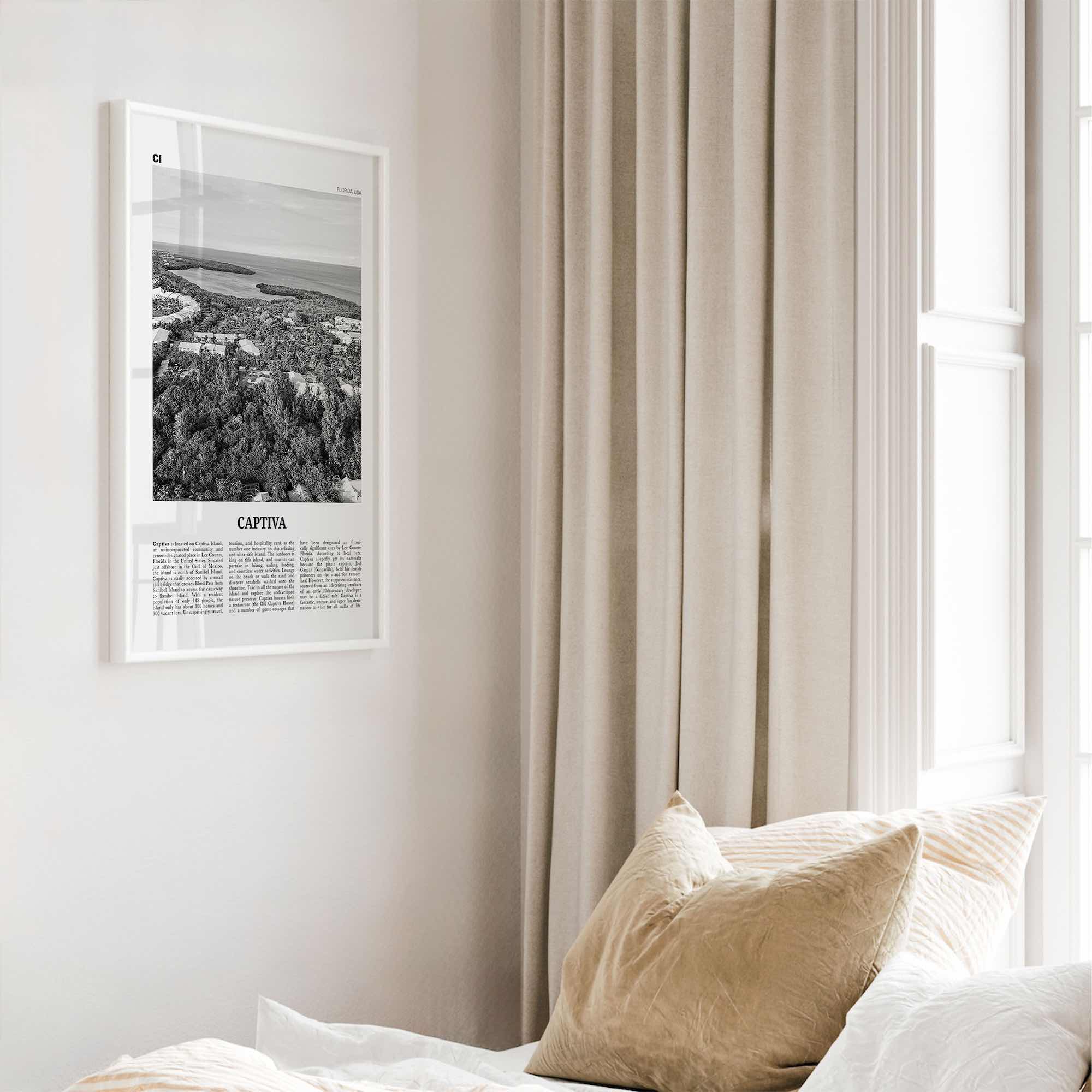 Captiva Print Black and White No 2, Captiva Island Wall Art, Captiva Island Poster, Captiva Island Photo, Florida, USA, United States